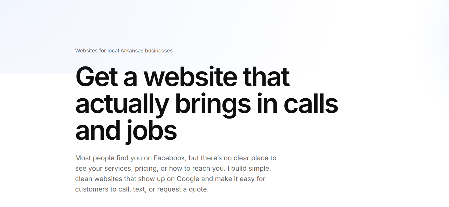 Arkansas Web Design for Small Businesses | Hometown Web Services